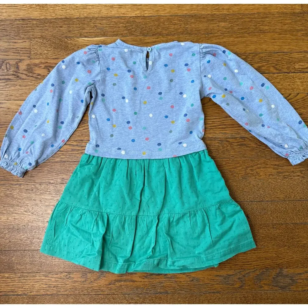 Mini Boden Girls' Dotted Top Dress Size 4-5